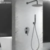 Colonne de Douche Encastrée Anti-Calcaire Black Gun Métal IMEX DELOS GPD055/BGM