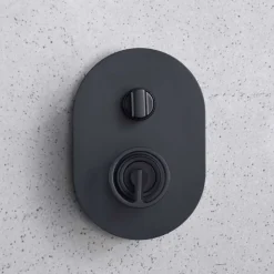Colonne de Douche Encastrée Anti-Calcaire Noir Mat IMEX OLIMPO GPC033/NG