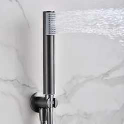 Colonne de Douche Encastrée Anti-Calcaire Black Gun Métal IMEX LINE GPD038/BGM