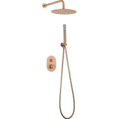 Colonne de Douche Encastrée Anti-Calcaire Or Rose Brossé IMEX OLIMPO GPC033/ORC