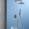 Colonne de Douche Encastrée Thermostatique Anti-Calcaire Black Gun Métal IMEX GENOVA GTG053/BGM