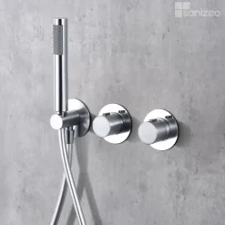 Colonne de Douche Encastrée Thermostatique Anti-Calcaire Chrome IMEX ASSEN GTA052