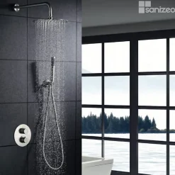 Colonne de Douche Encastrée Thermostatique Acier Inoxydable Intérieur / Extérieur IMEX MOSCU GTK034
