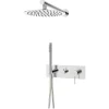 Colonne de douche encastrée mécanique chrome Essebagno Envol