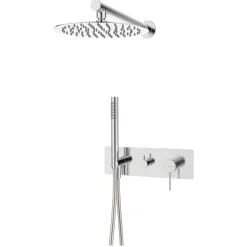 Colonne de douche encastrée mécanique chrome Essebagno Envol
