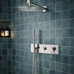 Colonne de douche encastrée mécanique chrome Essebagno Envol