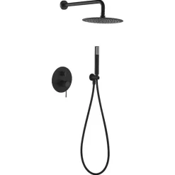 Colonne de Douche Encastrée Anti-Calcaire Noir Mat IMEX LINE GPD038/NG