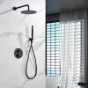 Colonne de Douche Encastrée Thermostatique Anti-Calcaire Black Gun Métal IMEX MONZA GTM039/BGM
