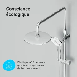 Colonne de douche et bain baignoire sans robinet, Système de douche Chromé F07TA000 Hit AM.PM