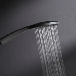 Colonne de douche et bain baignoire sans batterie Système de douche Pommeau de douche, Noir, F07TA022 Hit AM.PM