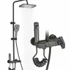 Colonne de douche graphite avec affichage température LED