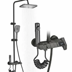 Colonne de douche graphite avec affichage température LED