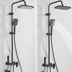 Colonne de douche graphite avec affichage température LED