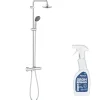 Colonne de douche Grohe Vitalio Start System 160 avec nettoyant robinetterie Grohe GrohClean