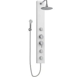 Colonne de douche hydromassante mécanique Cooke & Lewis Halola