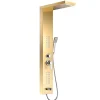 Colonne de douche hydromassante LULY 4 jets + 1 robinet Or - Saniverre