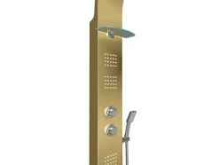 Colonne de douche hydromassante thermostatique - Dorée - 45 x 150 cm - JOSTA