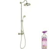 Colonne de douche JACOB DELAFON Cléo 1889 Or beige + nettoyant Briochin