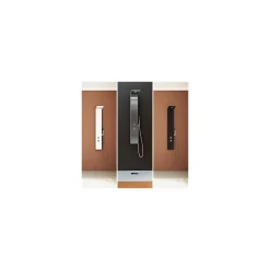 Colonne de douche KINEDO Aquastyle inox laquée noir mat + nettoyant Briochin