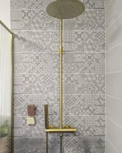 Colonne de douche mécanique, doré, Essebagno Luisa 250