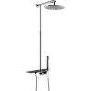 Colonne de douche mécanique avec tablette chromée Essebagno Apsara II