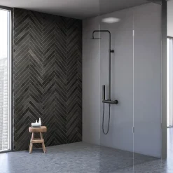 Colonne de douche mécanique, noir, Essebagno Luisa 250