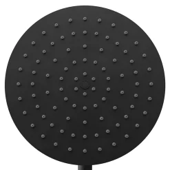 Colonne de douche mécanique encastrée en laiton massif finition noir mat, GoodHome Owens