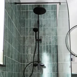 Colonne de douche mécanique noire GoodHome Cavally