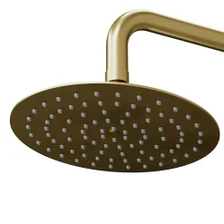 Colonne de douche mécanique encastrée en laiton massif finition satin, GoodHome Owens