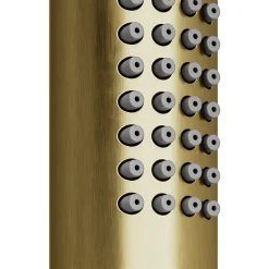 Colonne de douche mécanique encastrée en laiton massif finition satin, GoodHome Owens