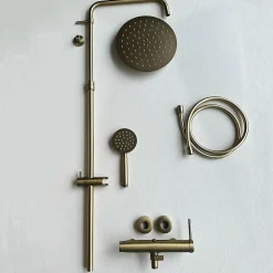 Colonne de douche mécanique or brossé 250 Essebagno Lollipop II