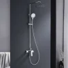 Colonne de douche mécanique avec barre extensible SKY BATH chromé série GLORY