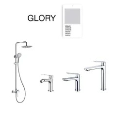 Colonne de douche mécanique avec barre extensible SKY BATH chromé série GLORY