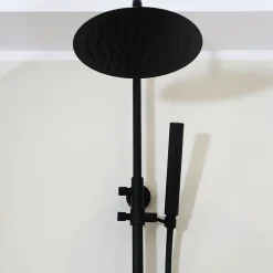 Colonne de douche mécanique noire Essebagno Indus