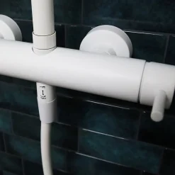 Colonne de douche mécanique, blanc, Essebagno Luisa 250