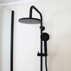 Colonne de douche mécanique noire Essebagno Delice