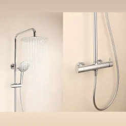 Colonne de douche mécanique avec barre extensible SKY BATH chromé série PROMISE