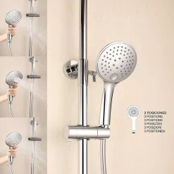 Colonne de douche mécanique avec barre extensible SKY BATH chromé série PROMISE