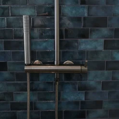 Colonne de douche mécanique, gun metal, Essebagno Esserondo