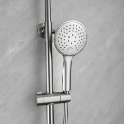 Colonne de douche mécanique avec barre extensible SKY BATH nickel brossé PVD série PROMISE