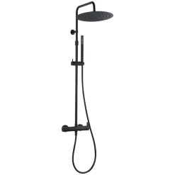 Colonne de douche mécanique noire 300 Essebagno Delice II