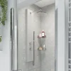Colonne de douche mécanique hydromassante, gris, GoodHome Tanvia
