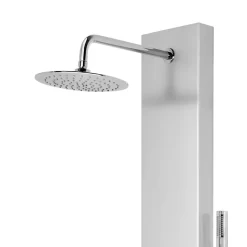 Colonne de douche mécanique hydromassante, gris, GoodHome Tanvia