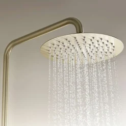 Colonne de douche mécanique avec barre extensible SKY BATH or brossé PVD série GLORY