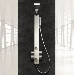 Colonne de Douche Mitigeur Thermostatique IDEA2 Aluminium Anodisé DROP