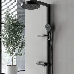 Colonne de douche moderne multifonction gris métallisé - DILECI