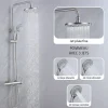Colonne de douche nickel brossé,chrome - 2 fonctions - DILECI
