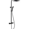 Colonne de douche noire avec thermostatique 300 Essebagno Quartos