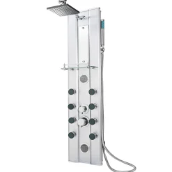 Colonne de douche Panneau de douche en Aluminium argent