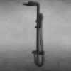 COLONNE DE DOUCHE PONT EN ACIER NOIR MAT, THERMOSTATIQUE